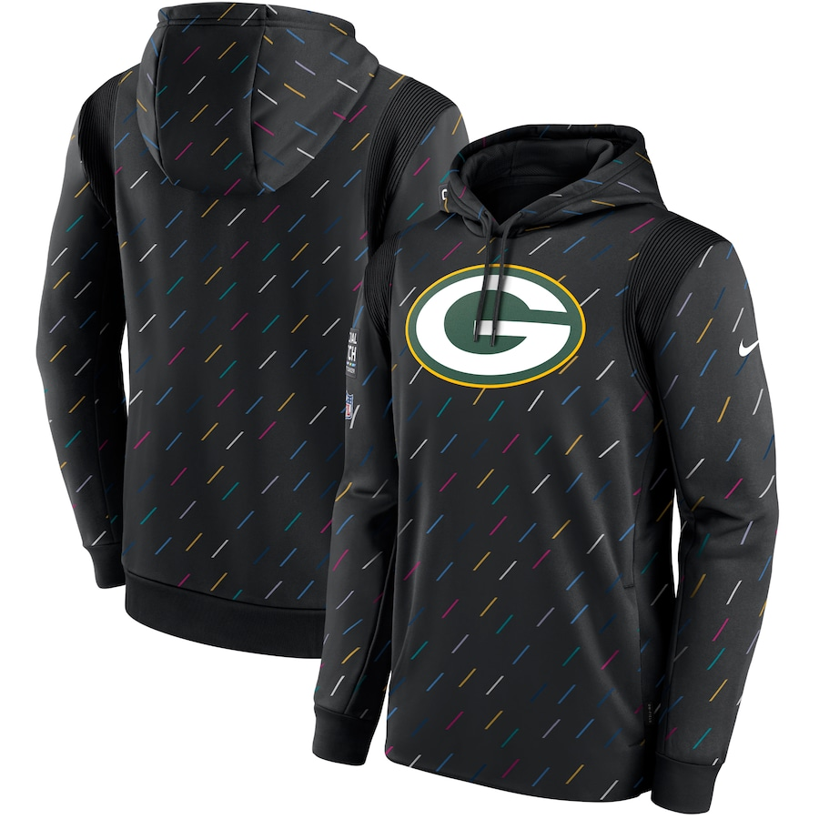 Women NFL Green Bay Packers 2025 Nike black hoodie->women nfl jersey->Women Jersey